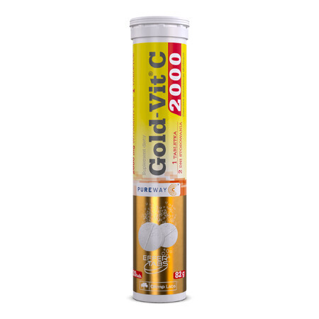 Olimp Gold-Vit C 2000, citroensmaak, 20 bruistabletten