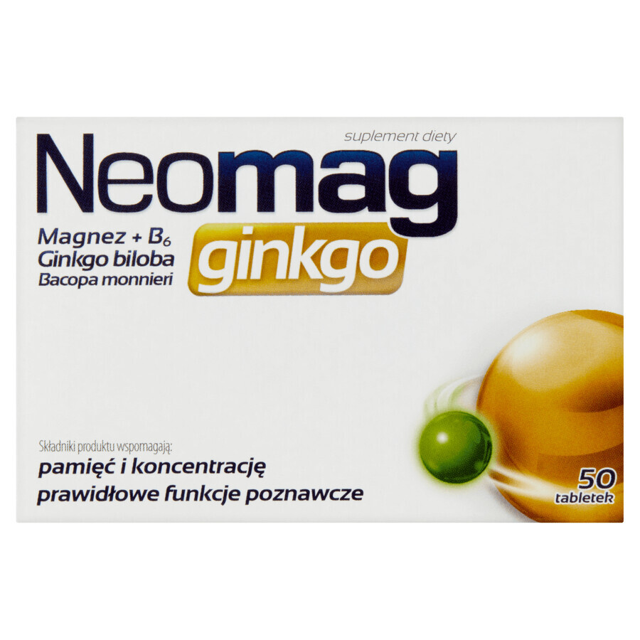 NeoMag Ginkgo, 50 tabletten