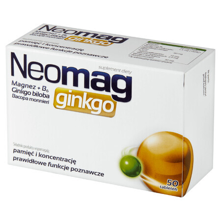 NeoMag Ginkgo, 50 tabletten