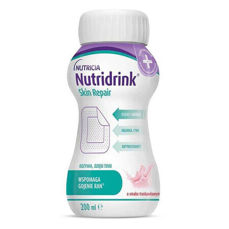 Nutridrink Skin Repair, strawberry flavor, 4 x 200 ml