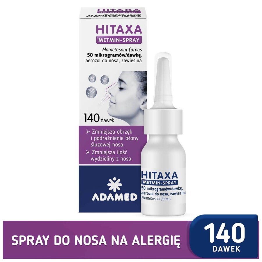 Hitaxa Metmin-Spray 50 µg/dose, nasal spray, suspension, 140 doses