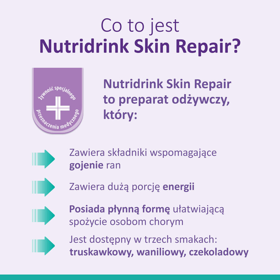 Nutridrink Skin Repair, vanillesmaak, 4 x 200 ml