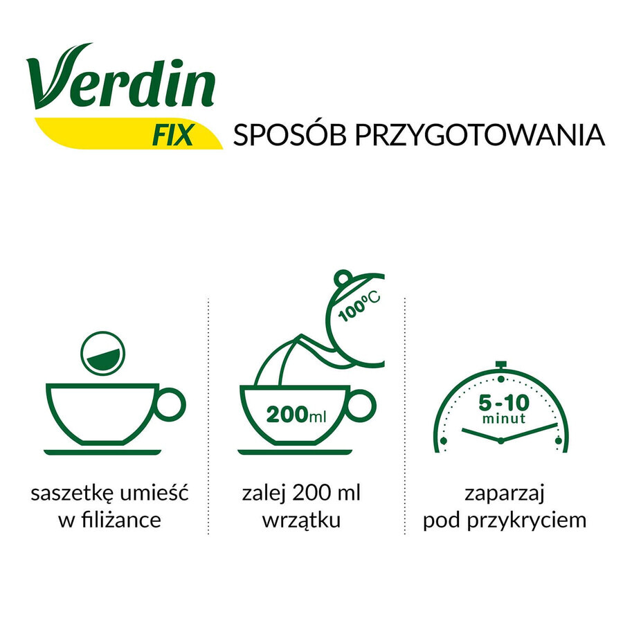 Verdin Fix with citrus fruits, 20 sachets