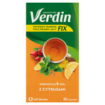 Verdin Fix with citrus fruits, 20 sachets