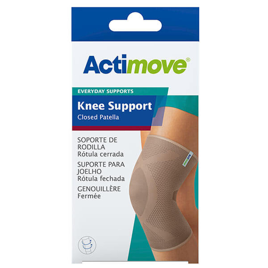 Actimove Everyday Supports, kniebrace met ingekapselde patella, beige, maat L, 1 stuk