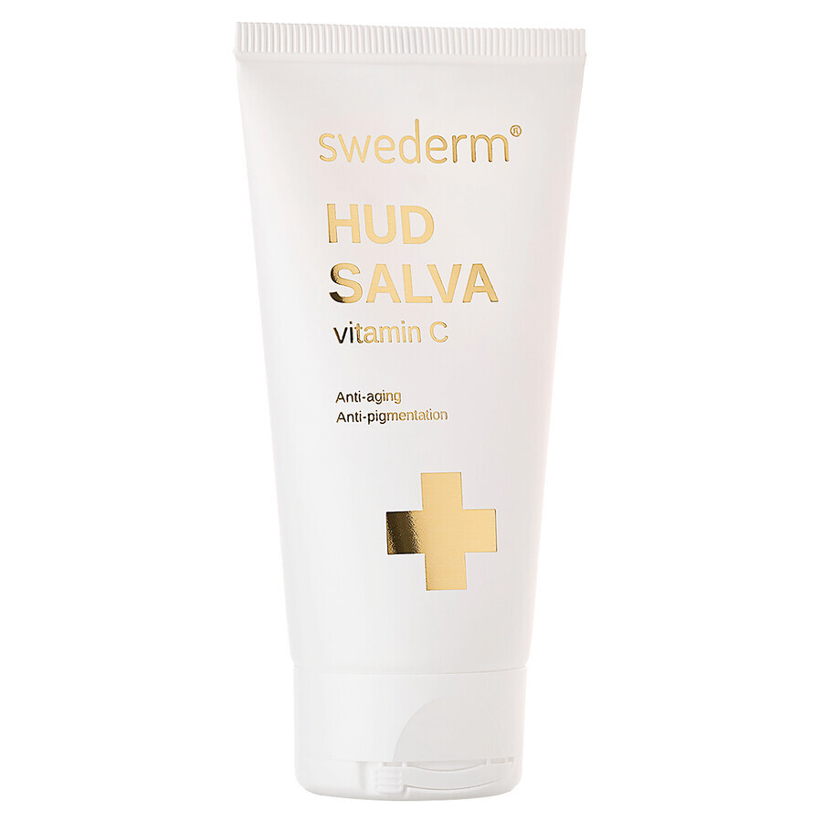 Swederm Hudsalva Vit C, feuchtigkeitsspendende und regenerierende Salbe für trockene Haut mit Vitamin C, 50 ml