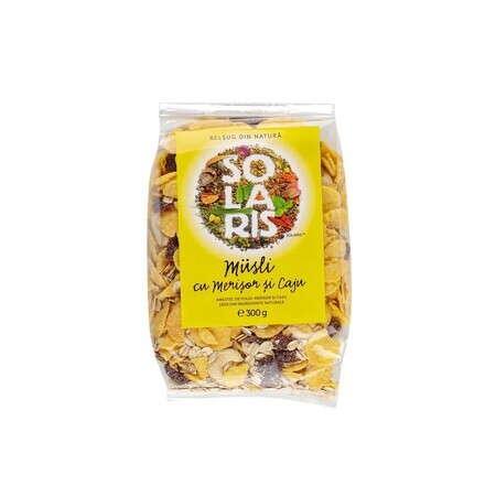 Muesli ai mirtilli rossi e anacardi, 300 g, Solaris