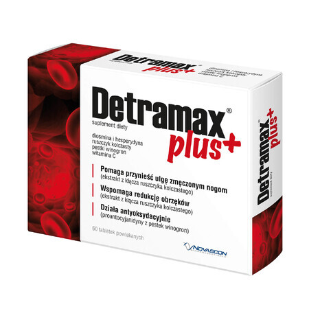 Detramax Plus, 60 filmomhulde tabletten