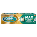 Corega Power Max Fixation + Cover, bevestigingscrème voor kunstgebitten, munt, 40 g