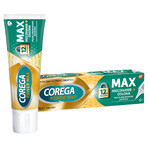 Corega Power Max Fixation + Cover, bevestigingscrème voor kunstgebitten, munt, 40 g