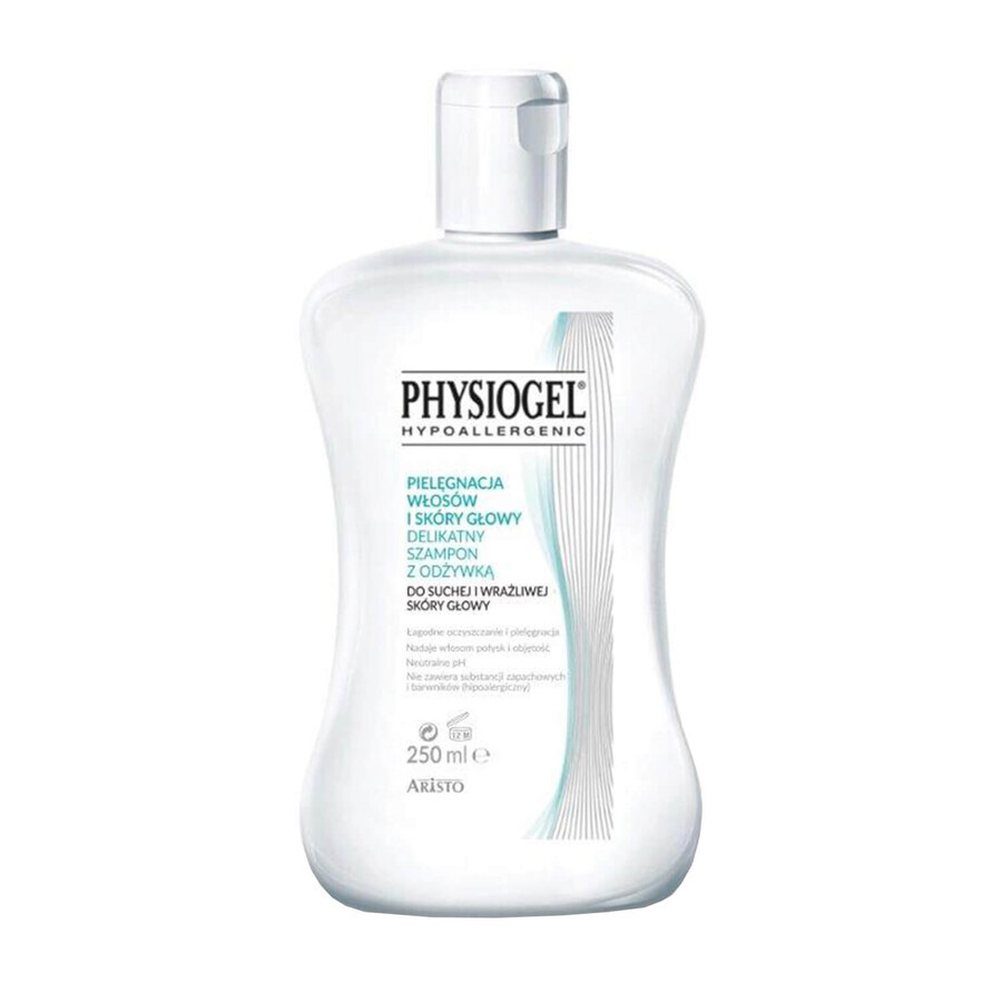 Physiogel, shampoo e balsamo delicato, per cuoio capelluto secco e sensibile, 250 ml