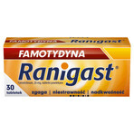 Famotidine Ranigast 20 mg, 30 film-coated tablets