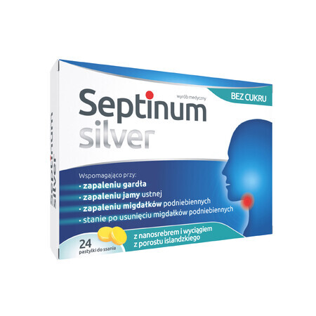 Septinum Zilver, 24 zuigtabletten