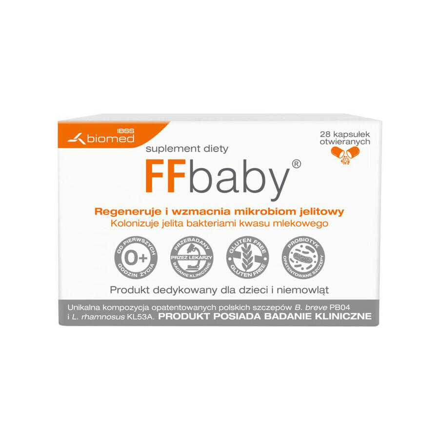 FFbaby, 28 gélules d'ouverture