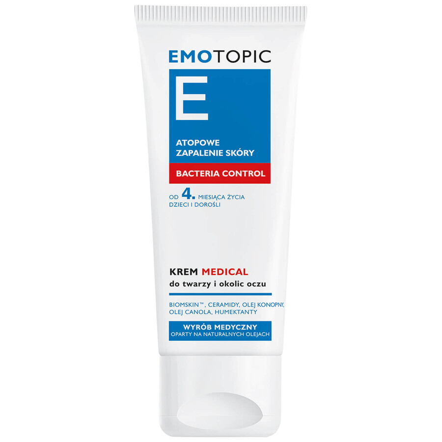 Pharmaceris E Emotopic Bacteria Control, medical cream for the face and eye area from the age of 4 months, 50 ml