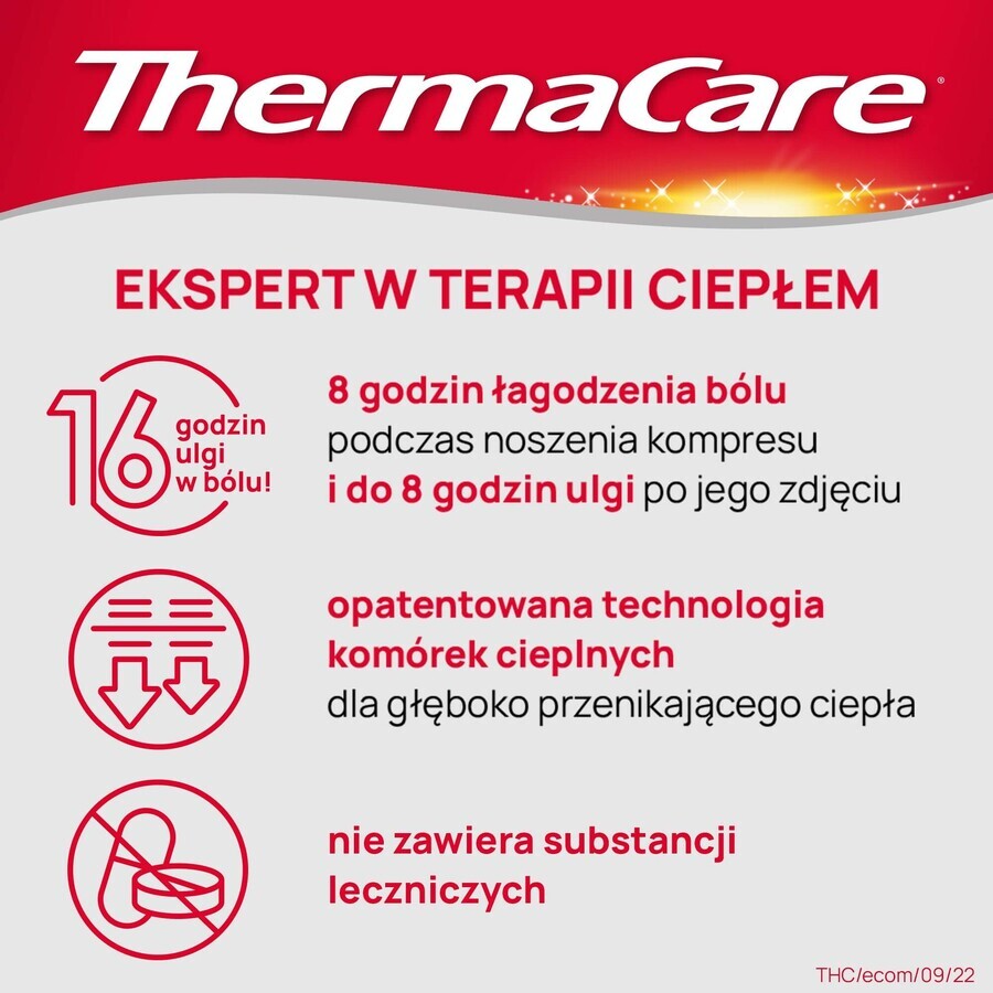 ThermaCare, verwarmende kompressen voor rug en heupen, 4 stuks