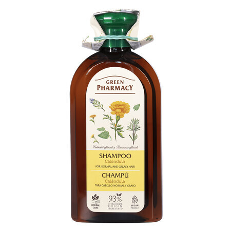 Green Pharmacy, șampon pentru păr normal și gras, calendula, 350 ml