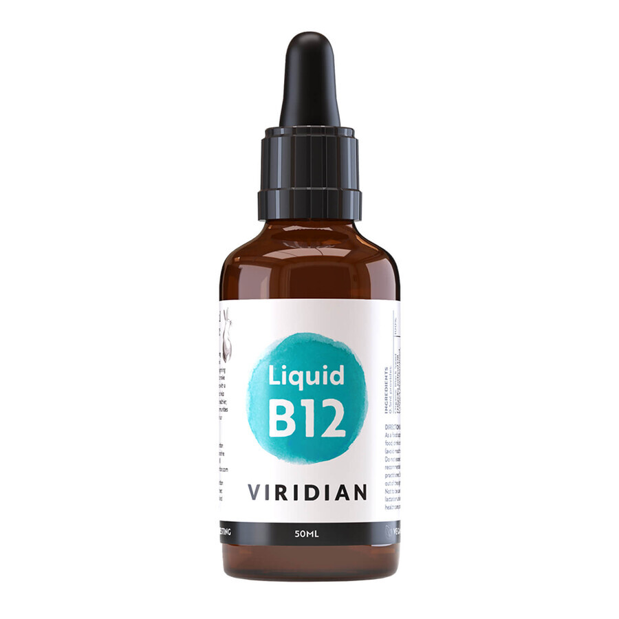 Viridian Liquid B12, vitamine B12 100 µg, druppels, 50 ml