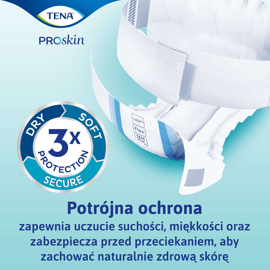 Tena Flex ProSkin, pannolini, taglia M, 71-102 cm, Maxi, 22 unità