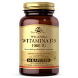 Solgar Veganes Vitamin D3 1000 IU, 60 Kapseln