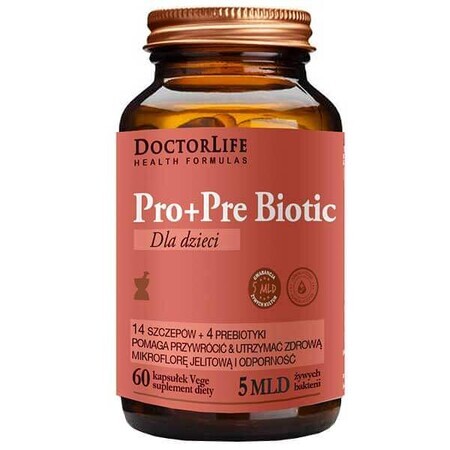 Doctor Life Pro+Pre Biotic voor kinderen, 60 capsules