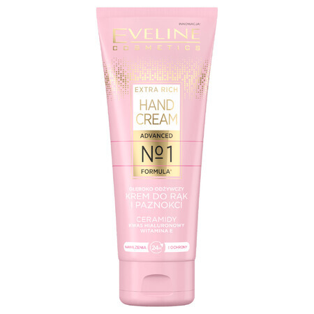 Eveline Cosmetics Extra Rich, diep voedende hand- en nagelcrème, 75 ml