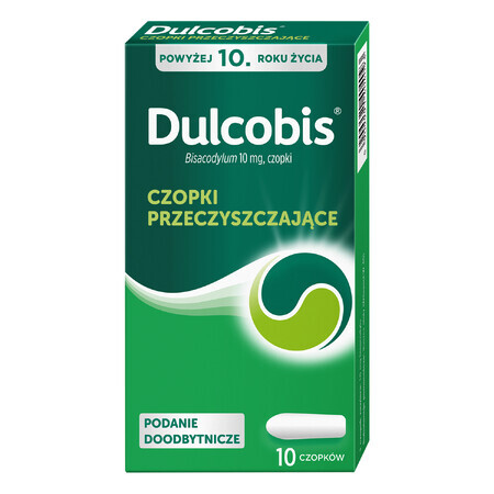 Dulcobis 10 mg, supositorios rectales, 10 piezas