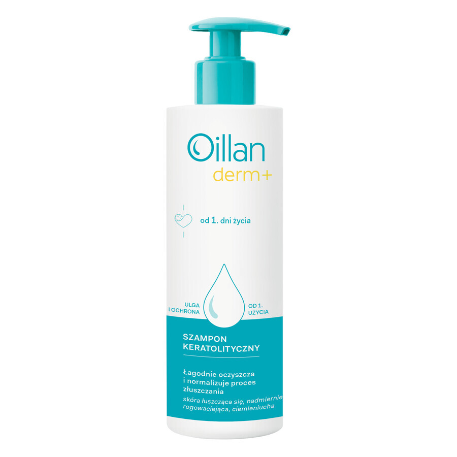 Oillan Derm+, keratolytische shampoo, vanaf dag 1, 180 ml