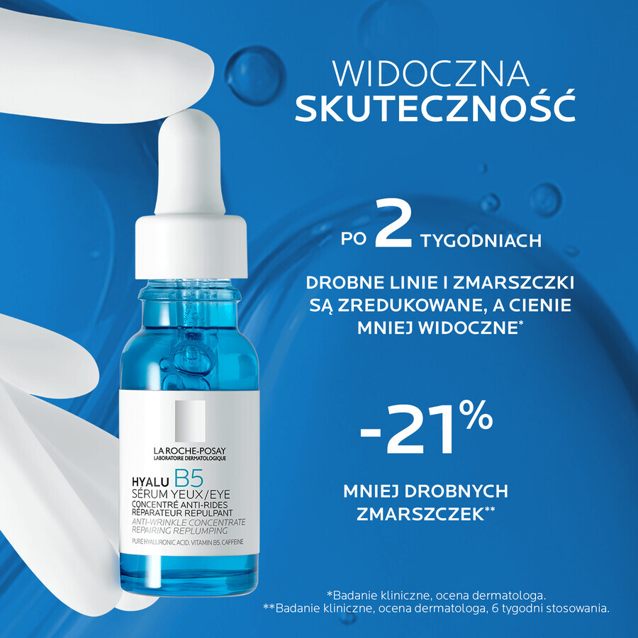 La Roche-Posay Hyalu B5, ser antirid pentru ochi, 15 ml