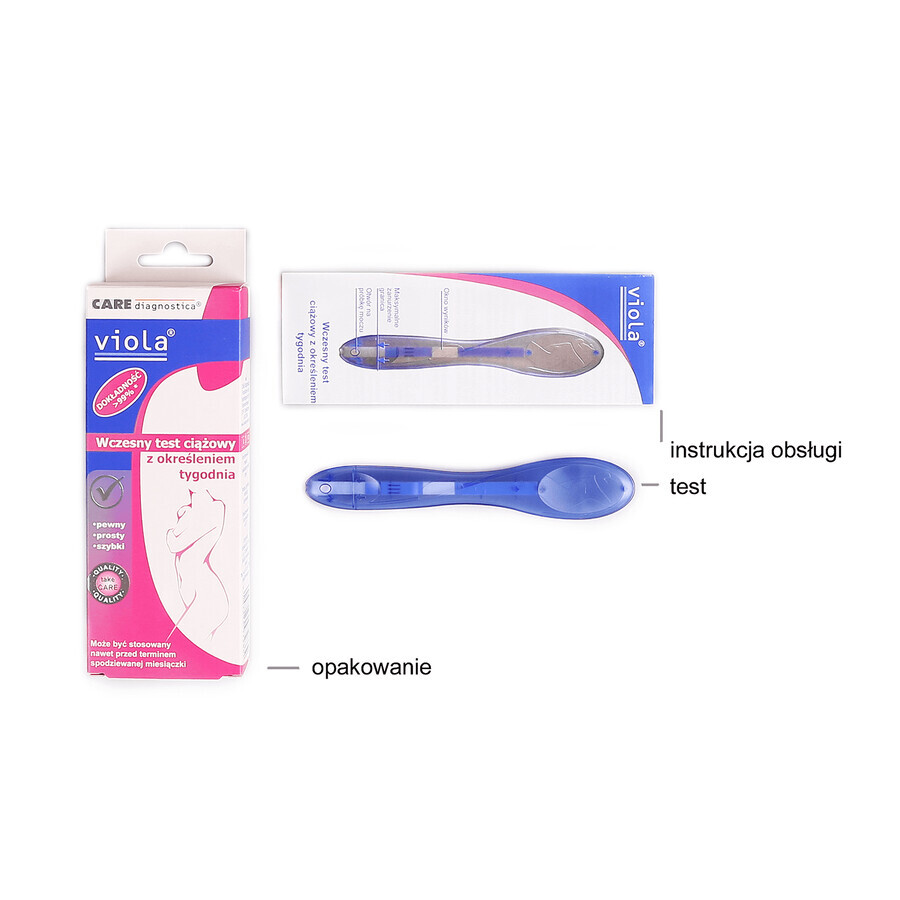 Viola, early pregnancy test with determination of the week of pregnancy, 1 pc