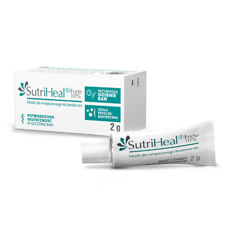 SutriHeal Forte 10%, wound healing ointment, 2 g