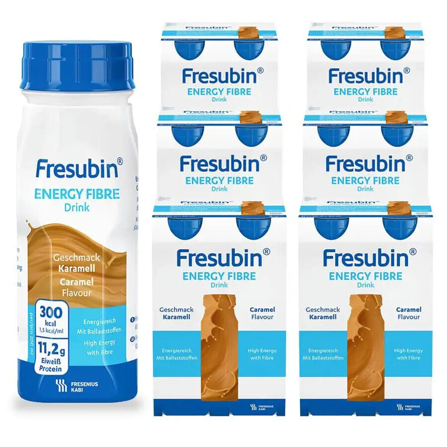 Fresubin Energie Fibre, karamelsmaak, 4 x 200 ml