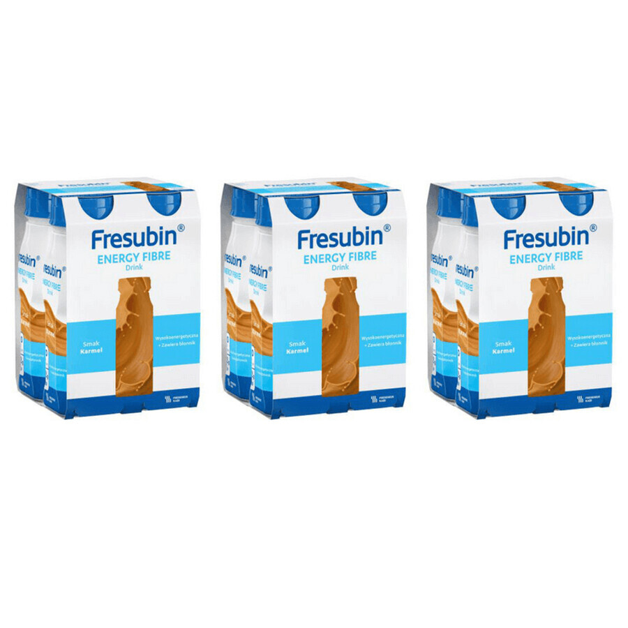 Fresubin Energie Fibre, karamelsmaak, 4 x 200 ml