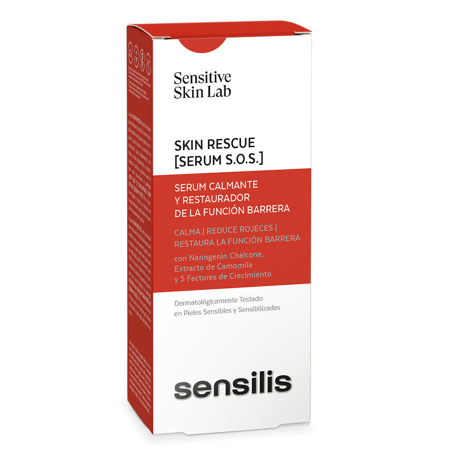 Sensilis Skin Rescue Serum S.O.S., siero lenitivo per ricostruire la barriera cutanea, 30 ml