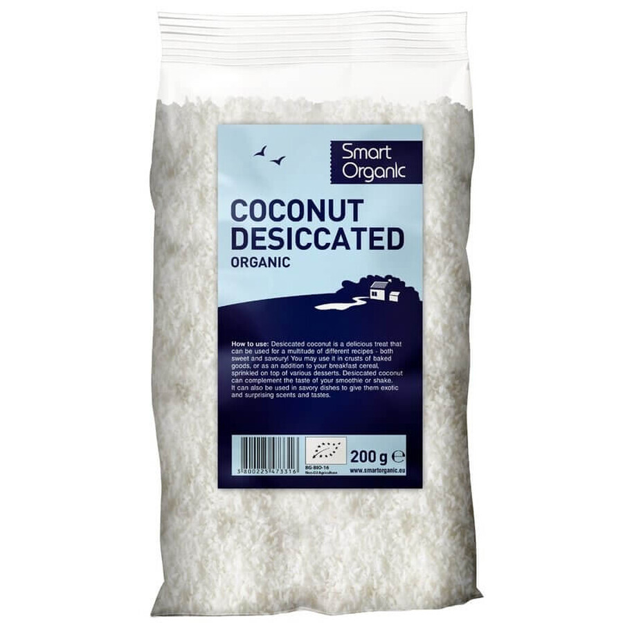 Nuca de cocos macinata (razuita) bio, 200g, Dragon Superfoods