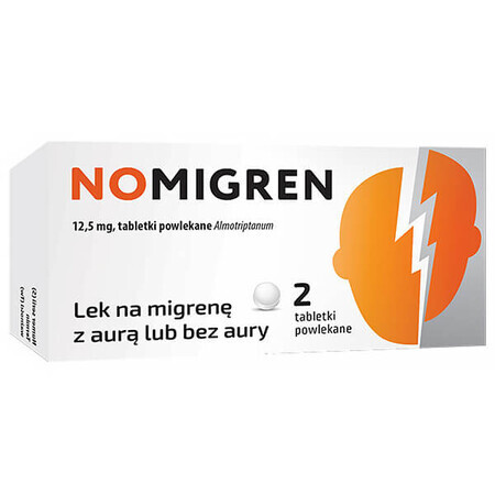 Nomigren 12,5 mg, 2 filmomhulde tabletten