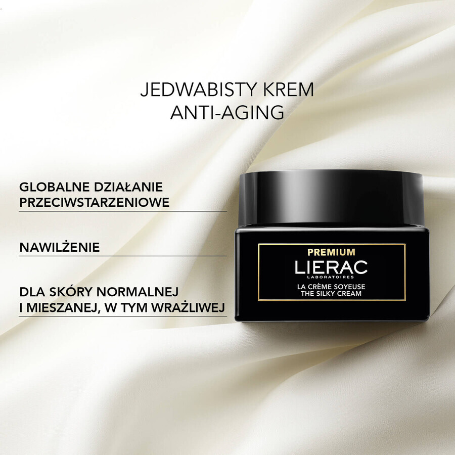 Lierac Premium, zijdezachte anti-verouderingscrème, reserve, 50 ml