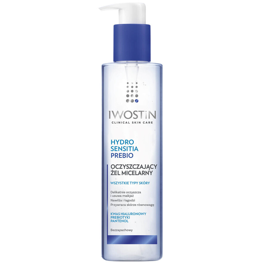 Set Iwostin Hydro Sensitia Prebio, micellar gel, 200 ml + moisturizing cream, 50 ml