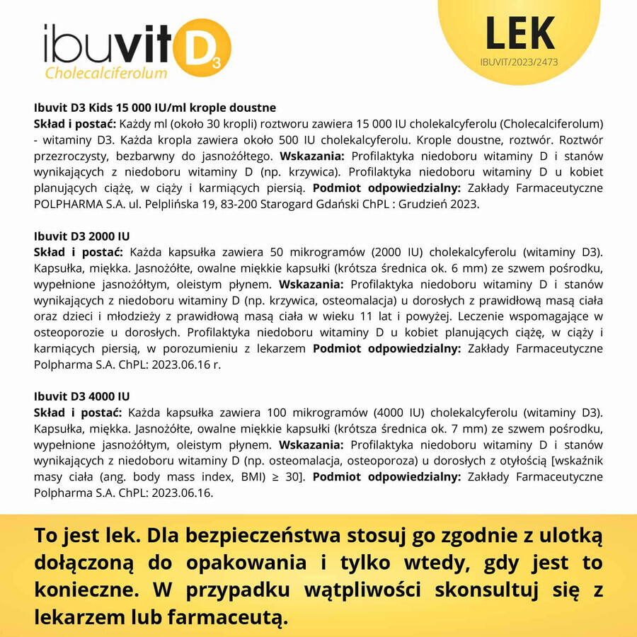 Ibutiv D3 Kids 15000 UI/ml, gotas orales, solución, 10 ml