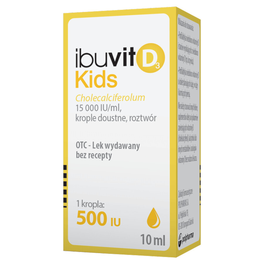 Ibutiv D3 Kids 15000 UI/ml, gotas orales, solución, 10 ml