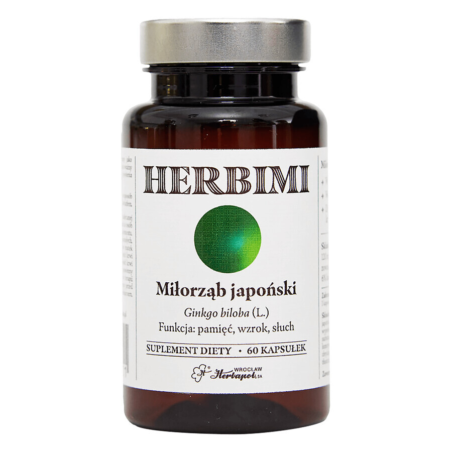 Herbimi Ginkgo biloba, 60 capsules