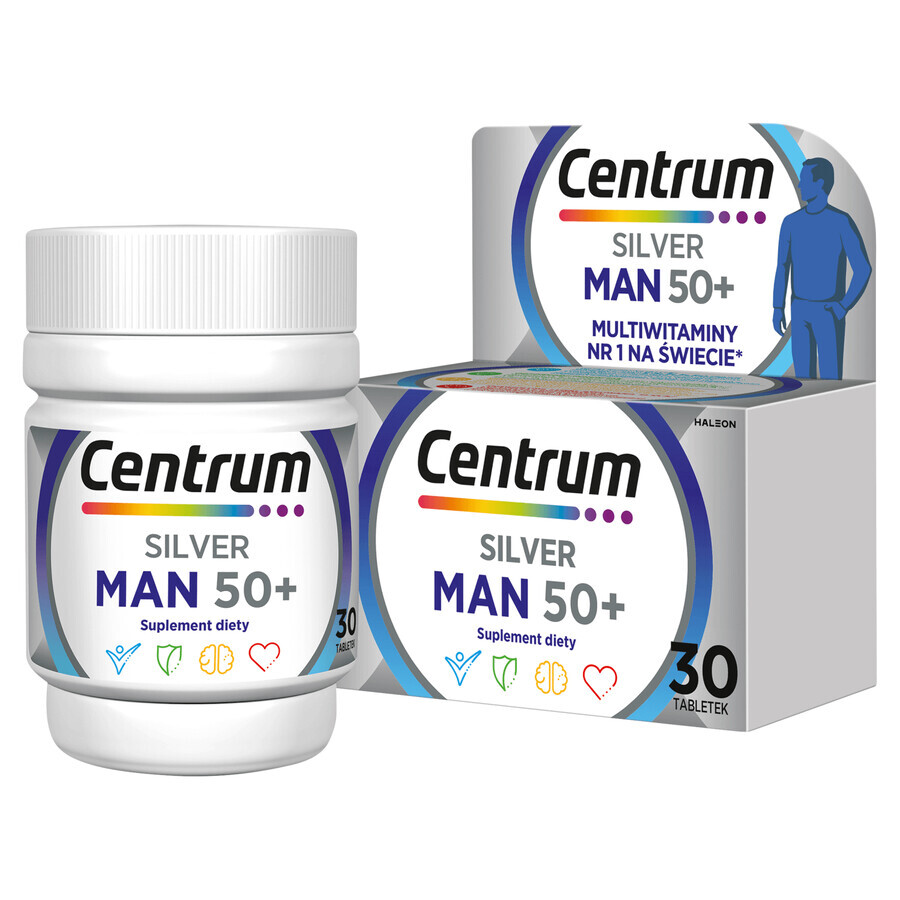 Centrum Man 50+, 30 comprimés