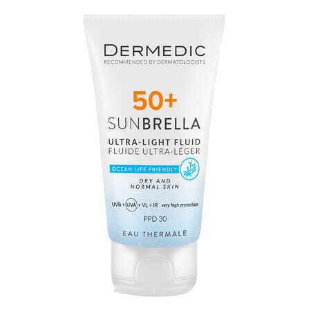 Dermedic Sunbrella, ultralight facial protection cream, dry and normal skin, SPF 50+, 40 ml