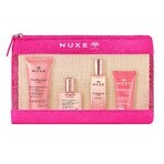 Nuxe Prodig Floral Set mit Schminktasche, Duschgel, 30 ml + Öl, 10 ml + Parfüm, 15 ml + Creme, 15 ml