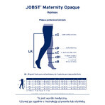 Jobst Maternity Opaque, zwangerschapscompressiepanty, CCL2, gesloten teen, maat 3, zwart