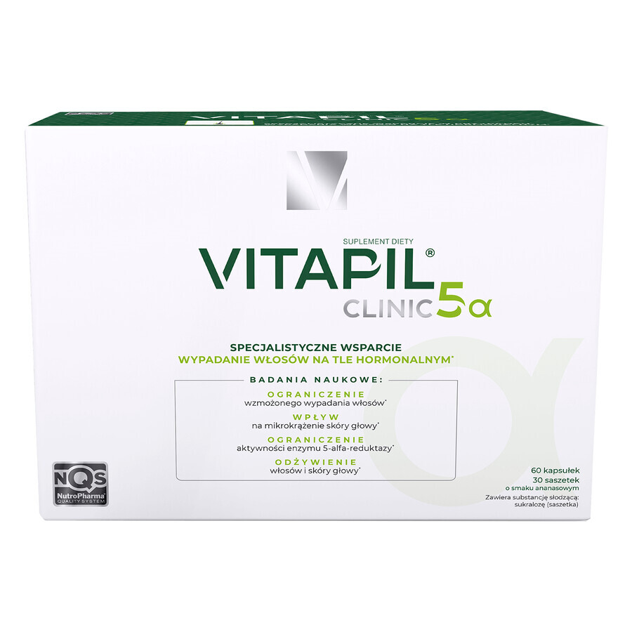 Vitapil Kliniek 5alfa, 30 sachets + 60 capsules