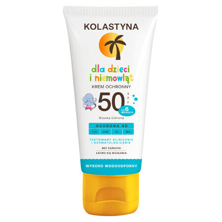 Kolastyna, Sonnenschutzcreme für Kinder und Babys, ab 6 Monaten, SPF 50, 75 ml