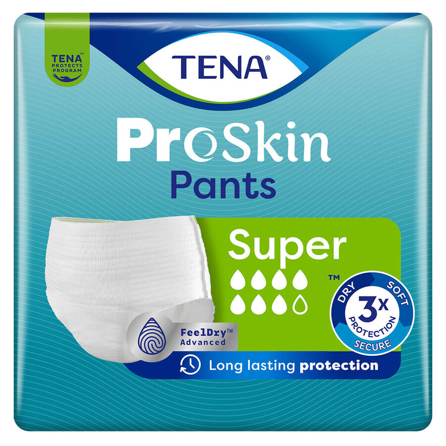 Tena Pants Proskin, slip assorbente, taglia L, 100-135 cm, Super, 30 pezzi