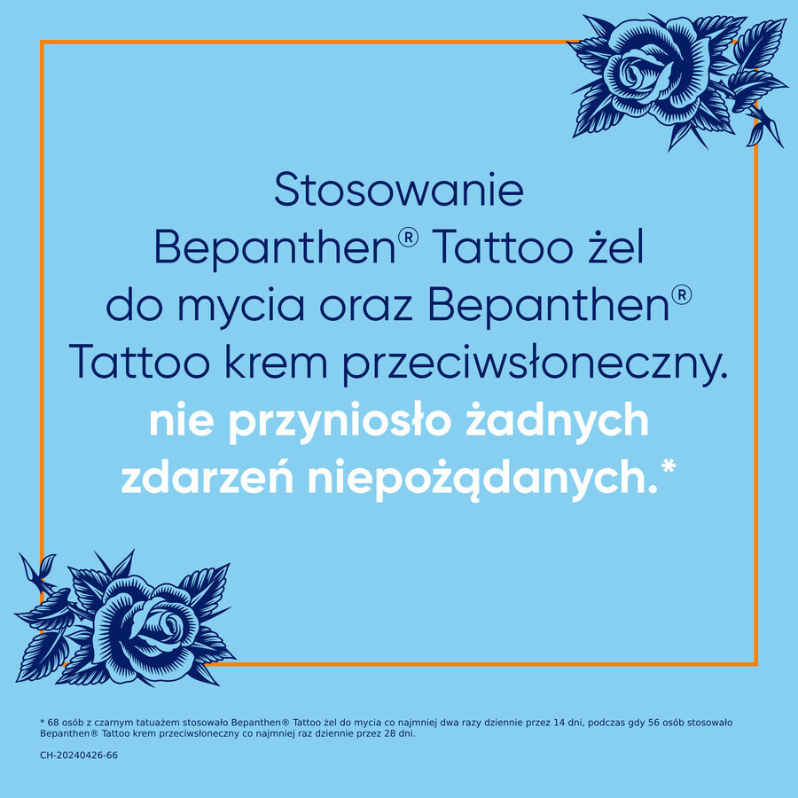 Bepanthen Tattoo, gel voor reiniging van getatoeëerde huid, 200 ml