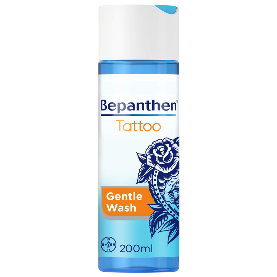 Bepanthen Tattoo, gel voor reiniging van getatoeëerde huid, 200 ml